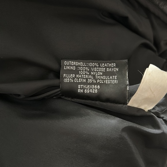 Leather Motorcycle jacket - Picture 3 of 4